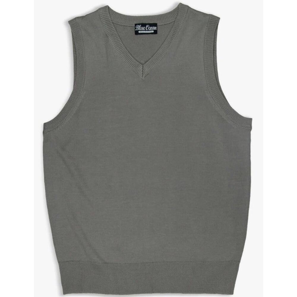 Blue Ocean Boys/Toddlers Solid Color Sweater Vest Size Large (16) PP